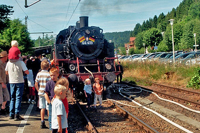 Fahrt mit der Dampfeisenbahn vom Titisee zum Schluchsee