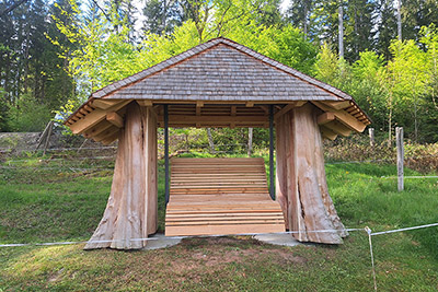 Entspannen Sie sich auf unserer Schaukel