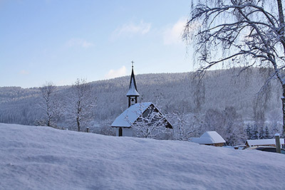Ein sonniger Wintertag geht zu Ende
