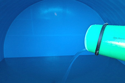 Frisches Wasser aus unserer hofeigenen Quelle